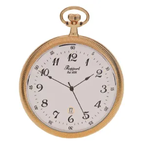 Slim Open Face Pocket Watch