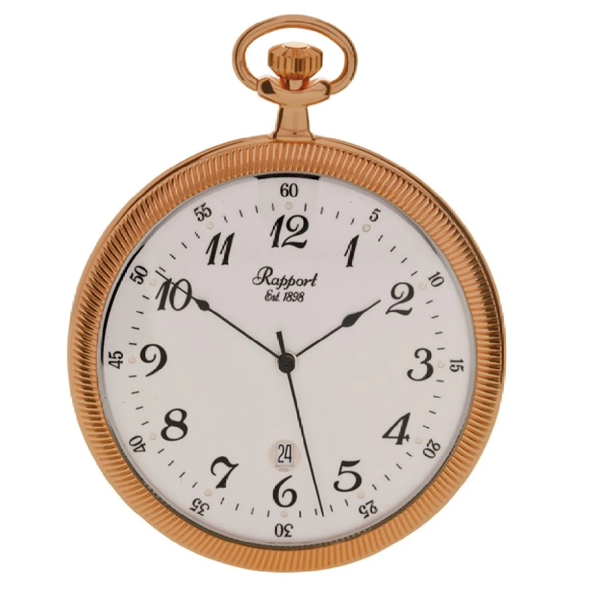 Slim Open Face Pocket Watch