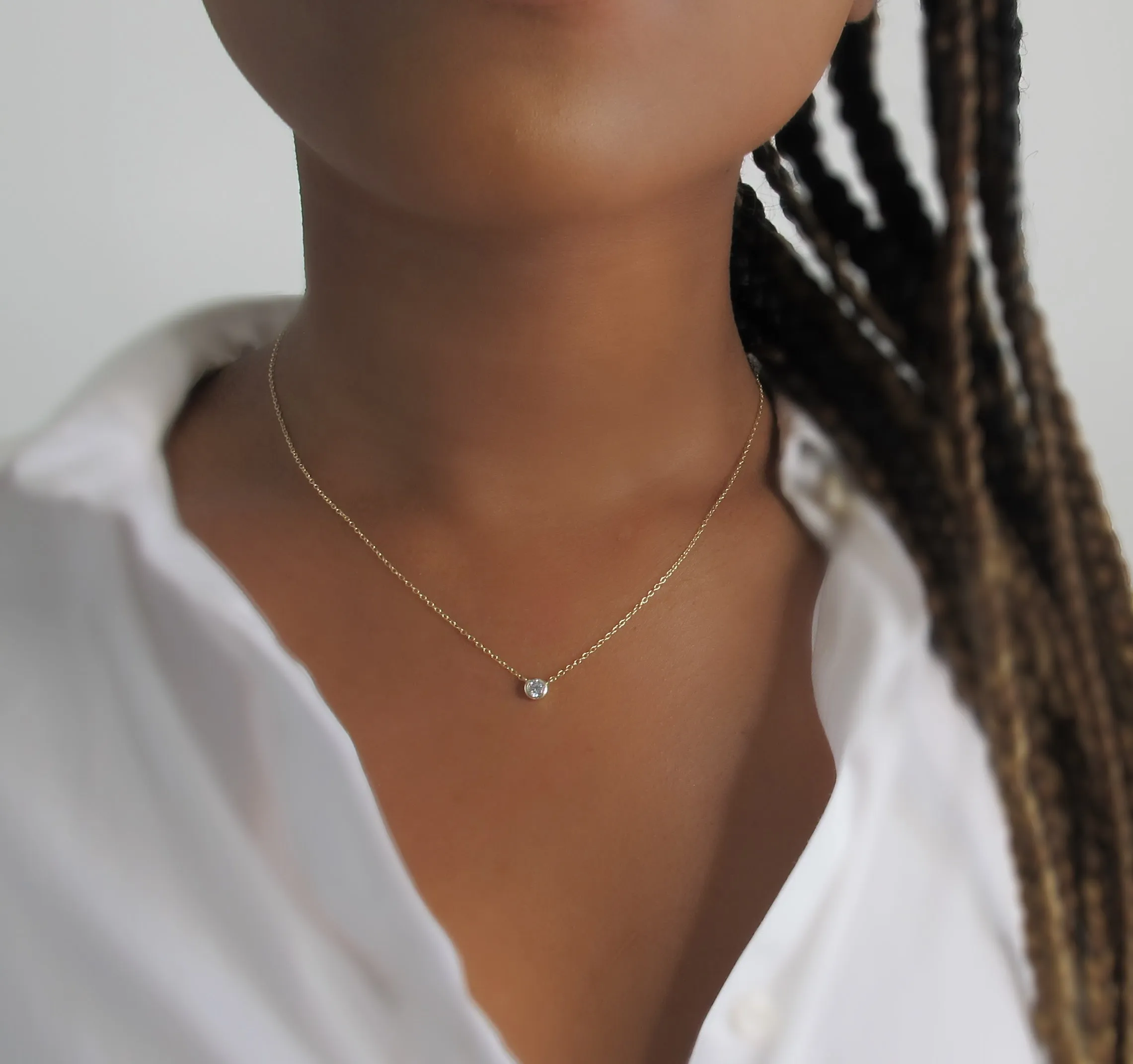 Solitaire Minimalist Necklace