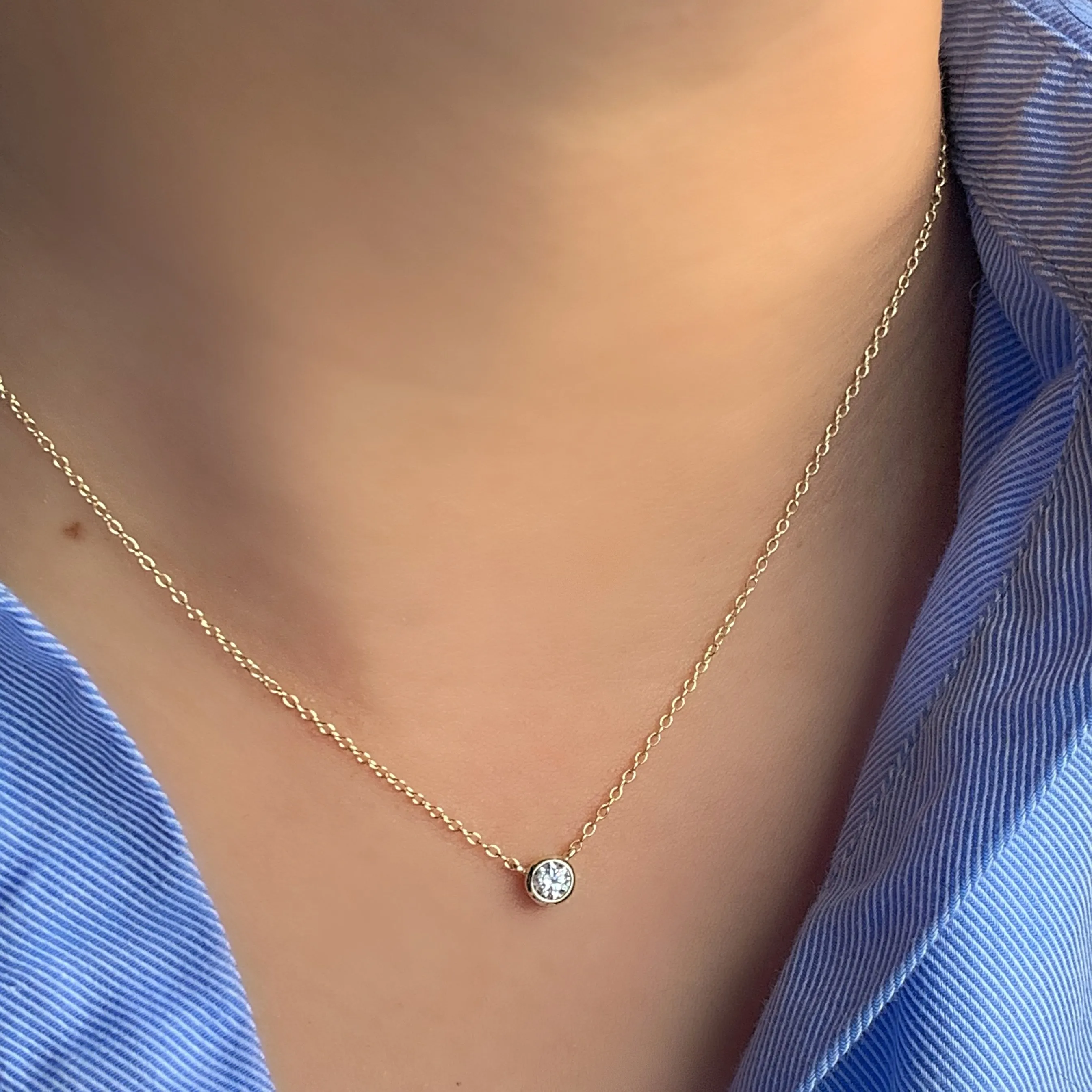 Solitaire Minimalist Necklace