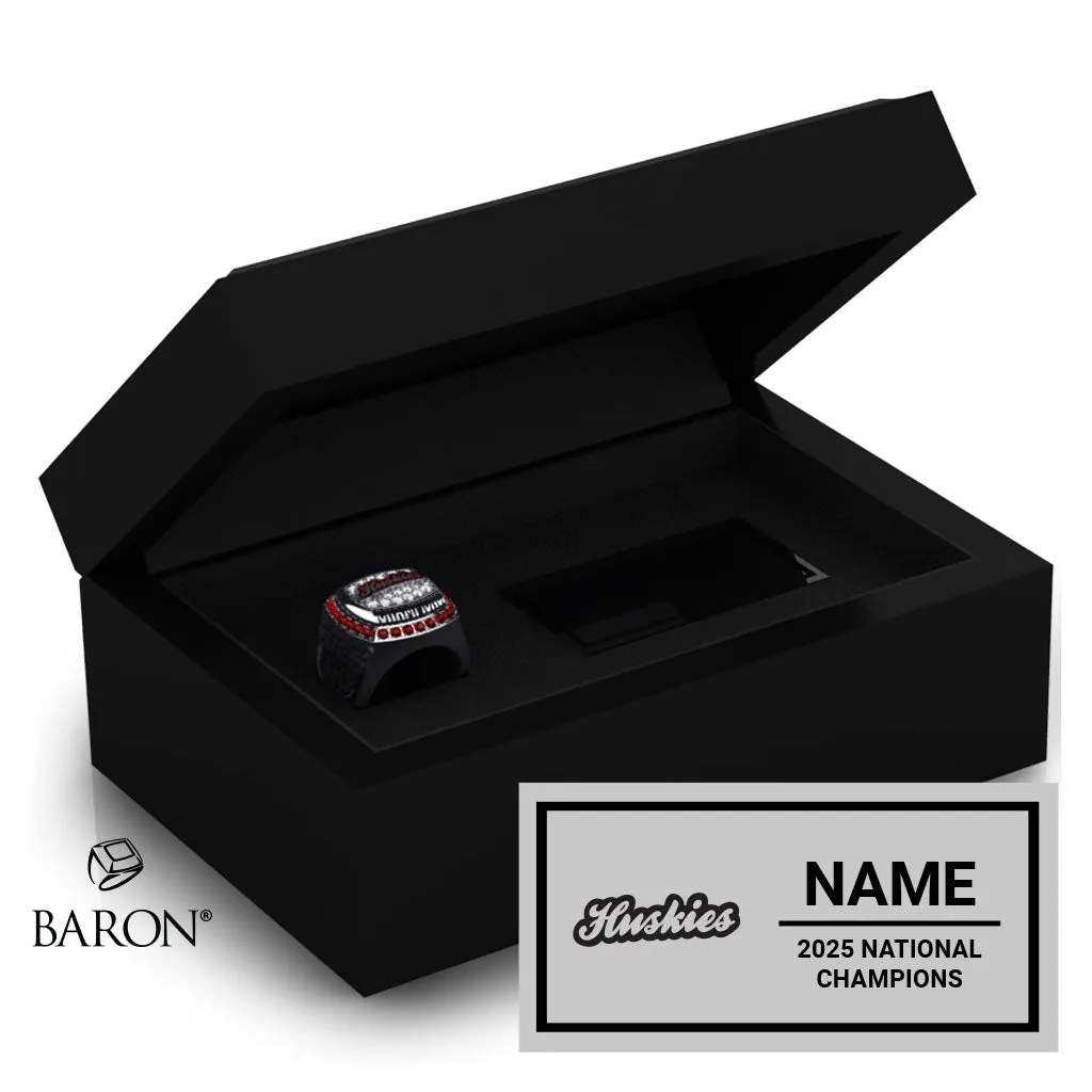 St. Cloud State Dance 2024 Championship Black Standard Window Ring Box