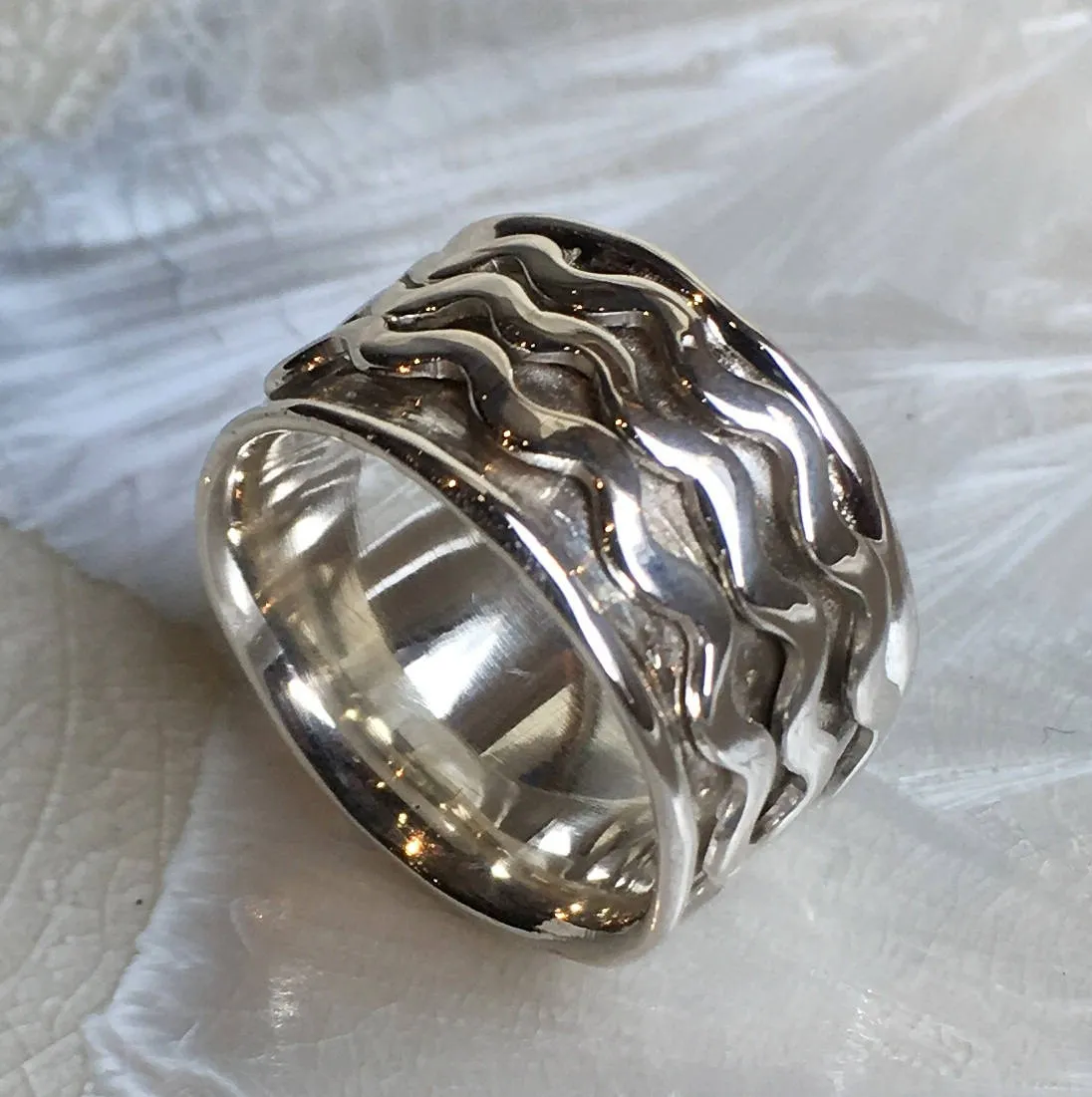 Stacking Waves Meditation Ring - Coming Home.