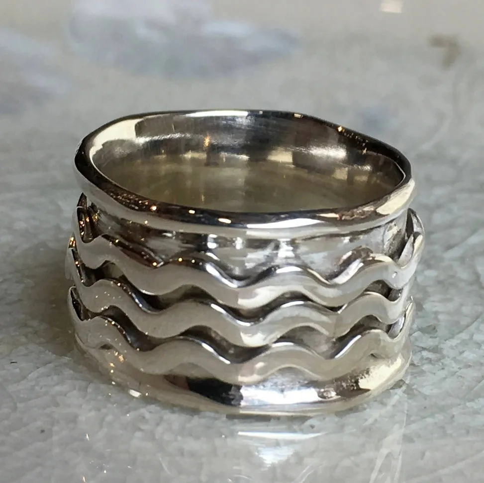 Stacking Waves Meditation Ring - Coming Home.