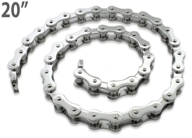 Stainless Steel Motorcycle Chain Necklace 20 inches - 10.4mm