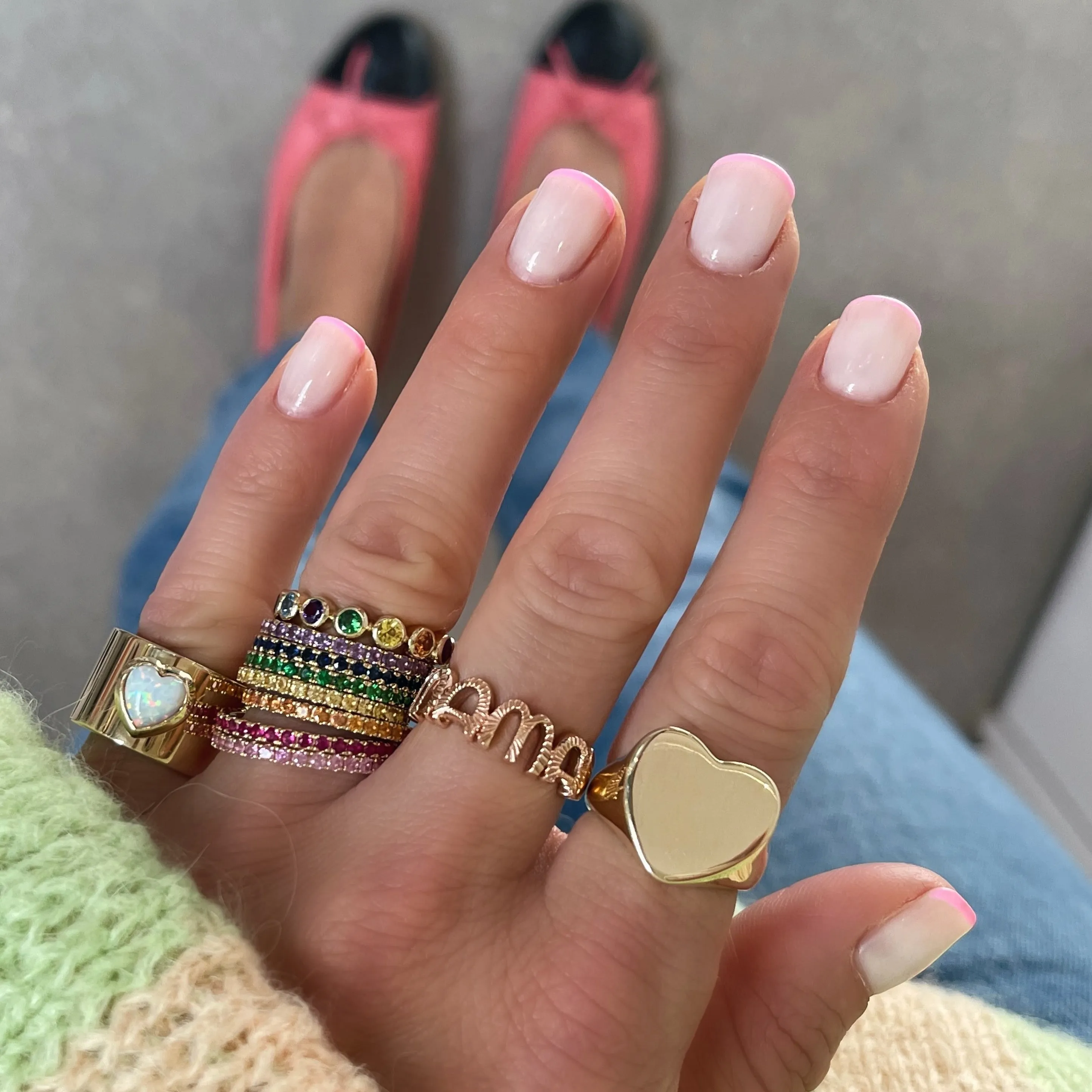 Standard Gemstone Eternity Band Ring