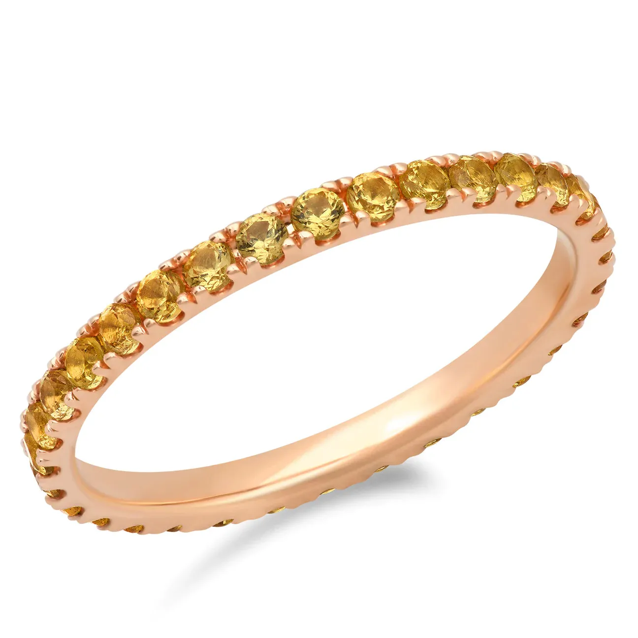 Standard Gemstone Eternity Band Ring