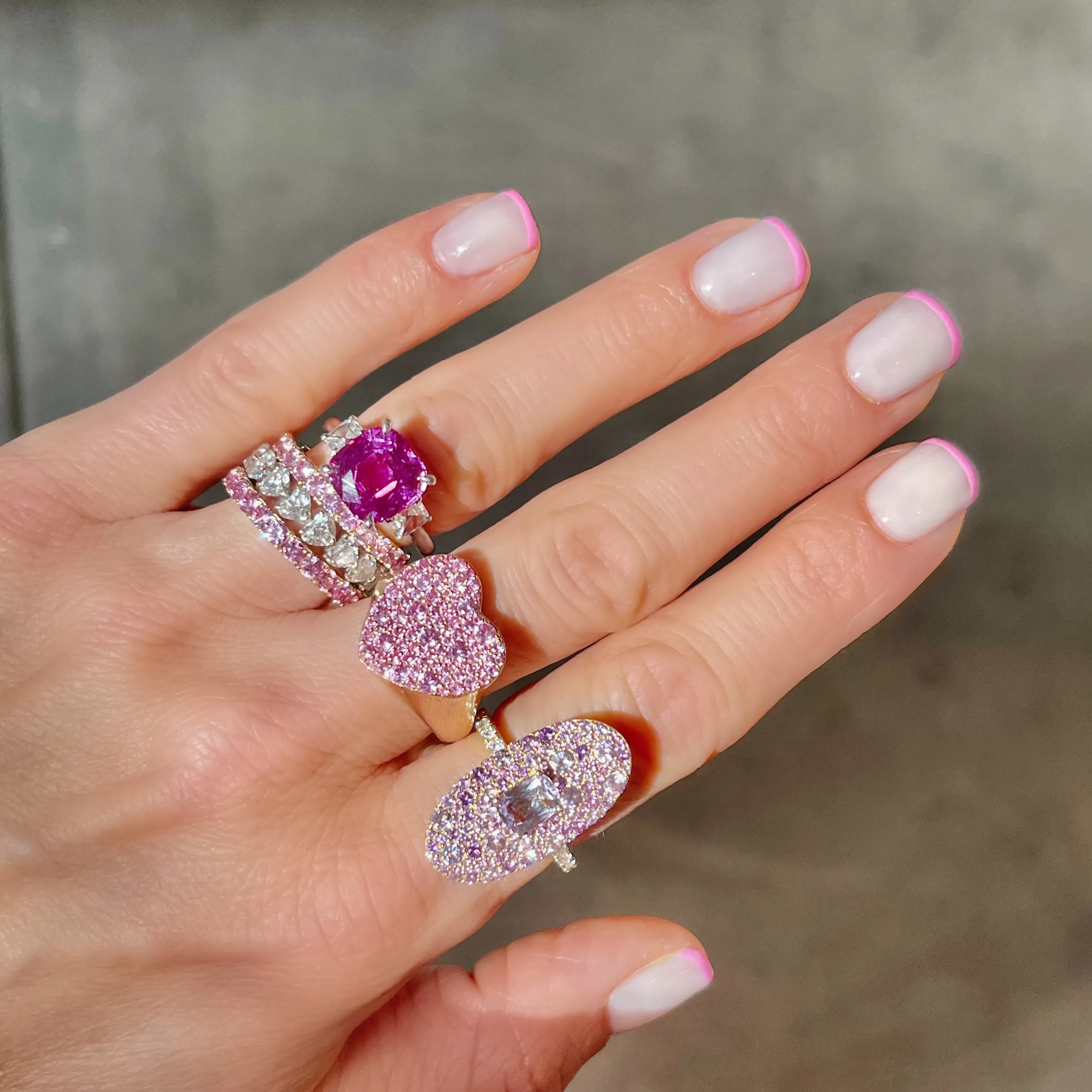 Standard Gemstone Eternity Band Ring