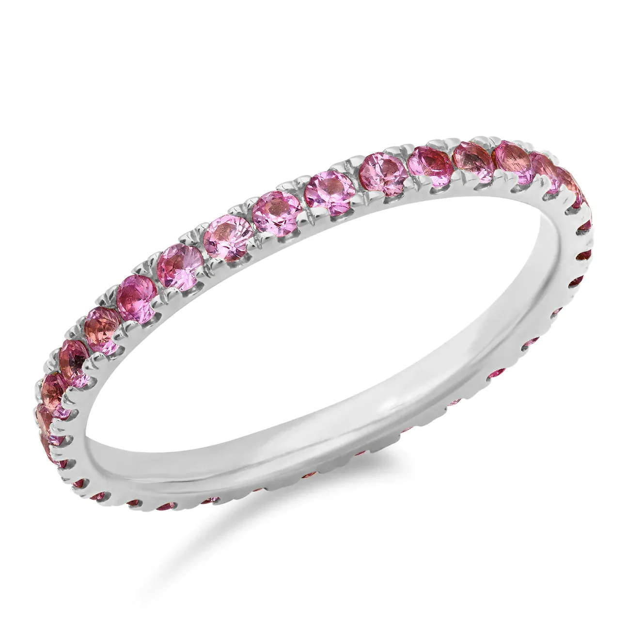 Standard Gemstone Eternity Band Ring