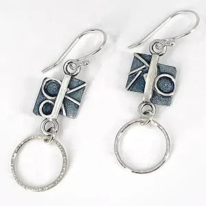 Sterling Silver and Patina Earrings