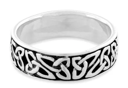 Sterling Silver Celtic Eternity Ring