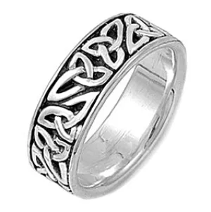 Sterling Silver Celtic Eternity Ring