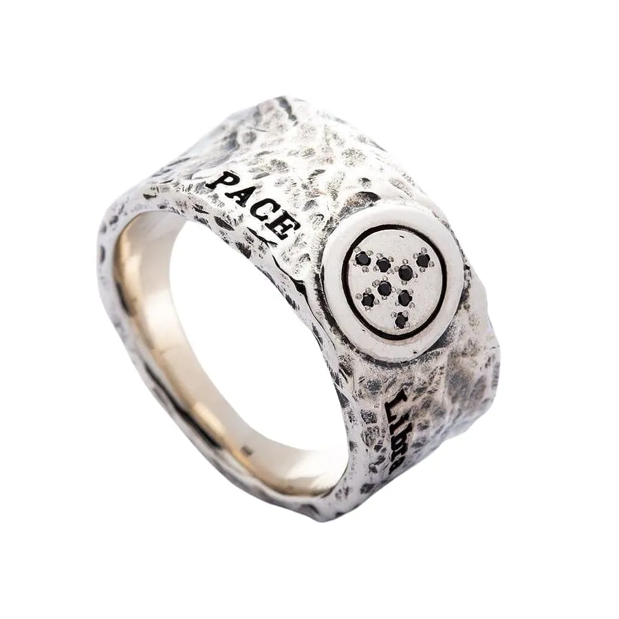 Sterling Silver Peace Band Ring