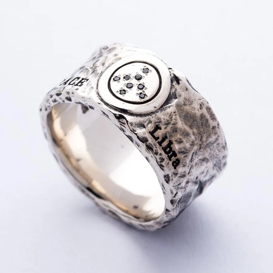 Sterling Silver Peace Band Ring