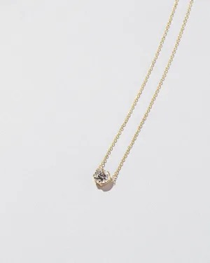 Sun & Moon Necklace - White Diamond