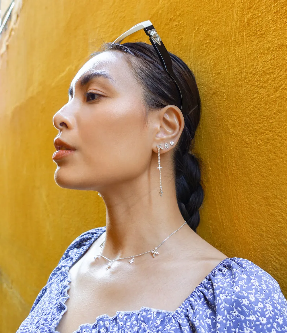 Sun Stud Earrings - Gold