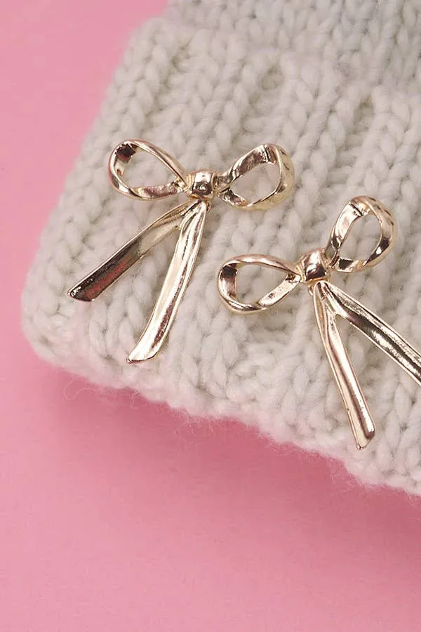 Sway With The Wind Bow Earrings