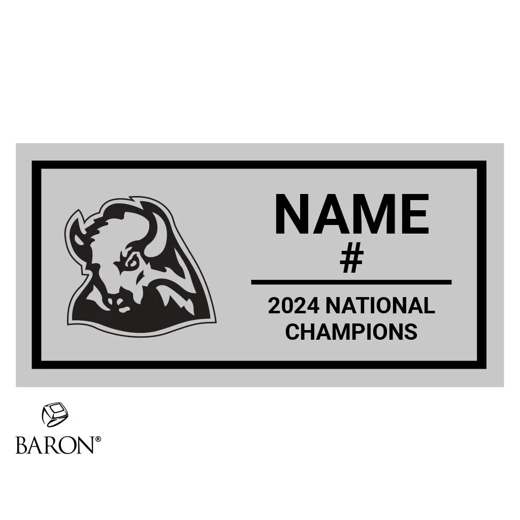 Team Wyoming Hockey 2024 Championship Black Standard Window Ring Box