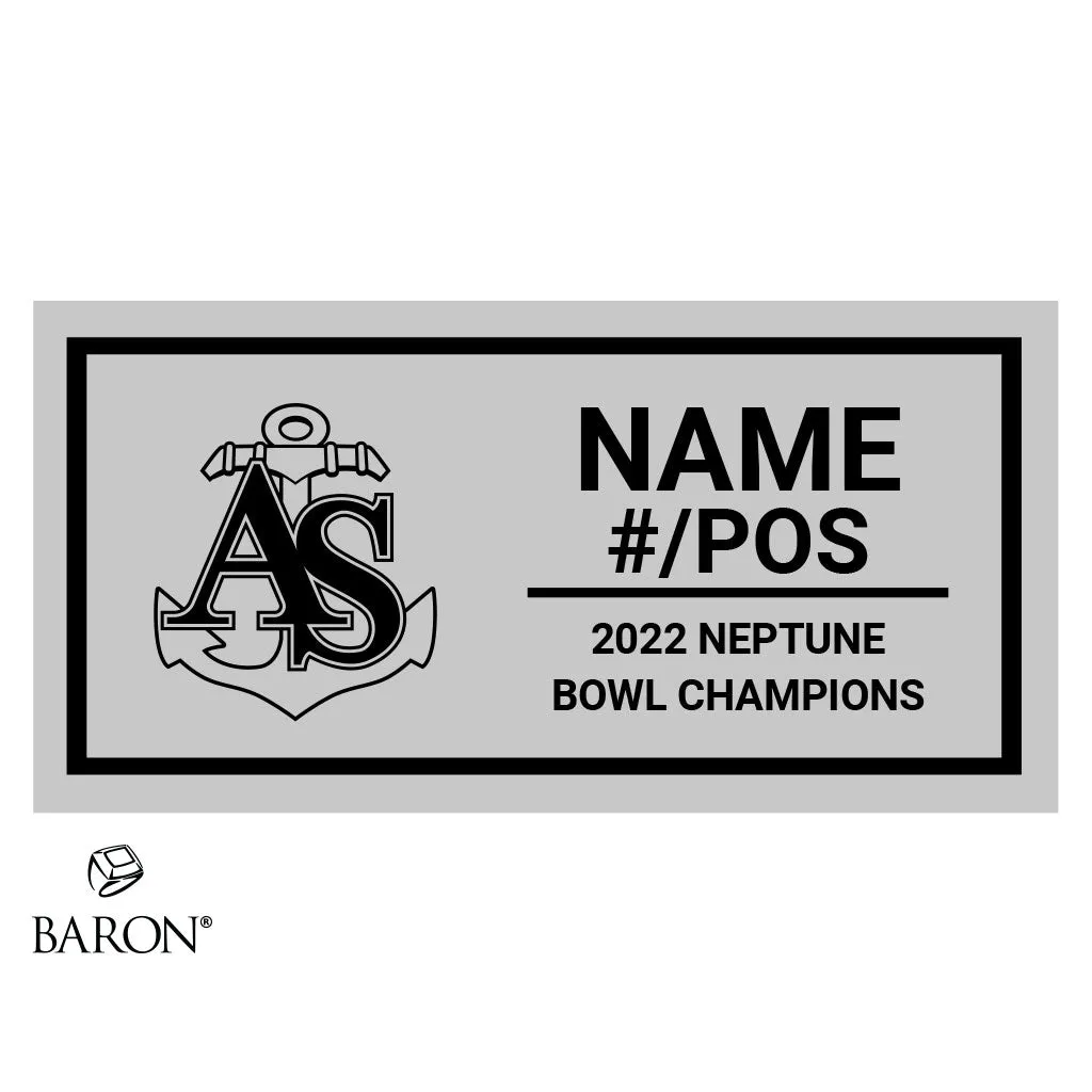 The Apprentice School Football 2022 Championship Black Standard Window Ring Box