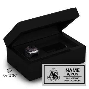 The Apprentice School Football 2022 Championship Black Standard Window Ring Box