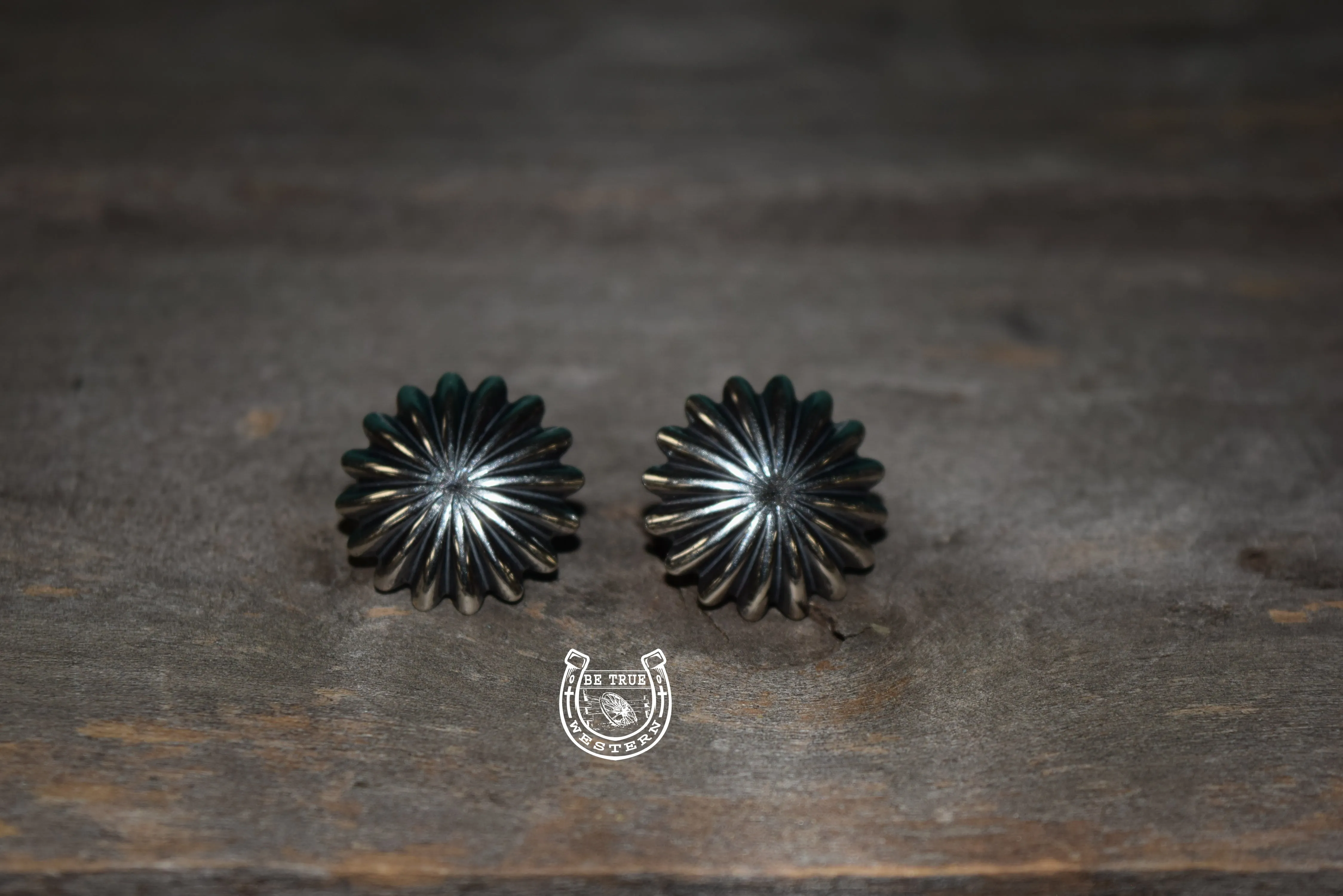 The Large Round and Around Stud Earrings Sterling Silver