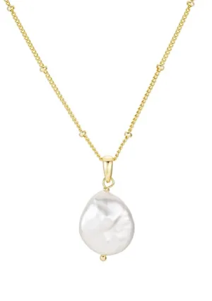 The Salty Gem Pearl Drop Necklace