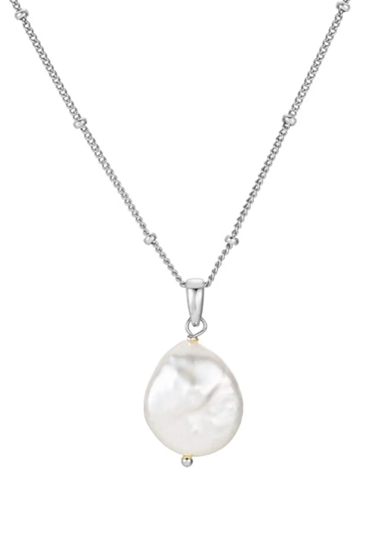 The Salty Gem Pearl Drop Necklace