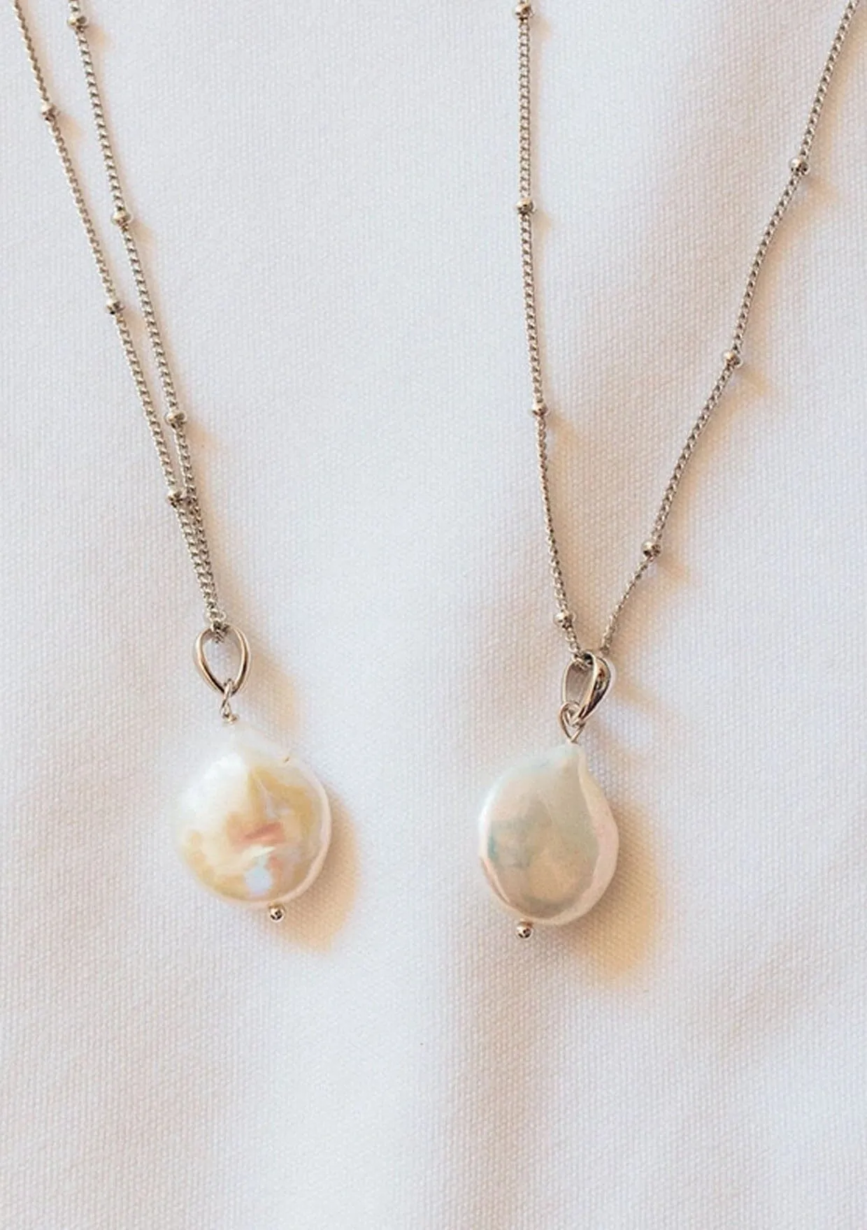 The Salty Gem Pearl Drop Necklace