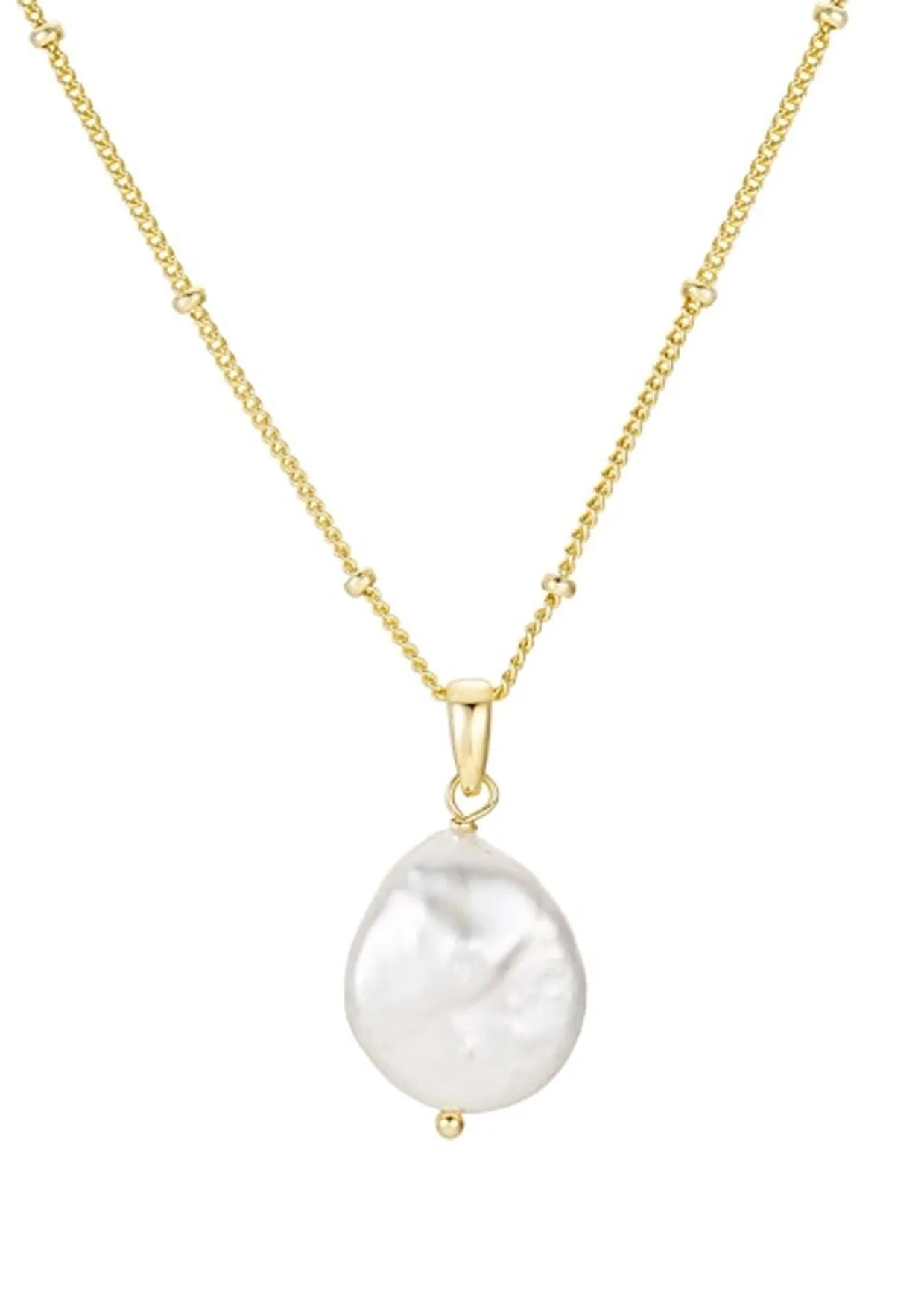 The Salty Gem Pearl Drop Necklace