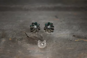 The Stud Round Around Sterling Silver Earrings