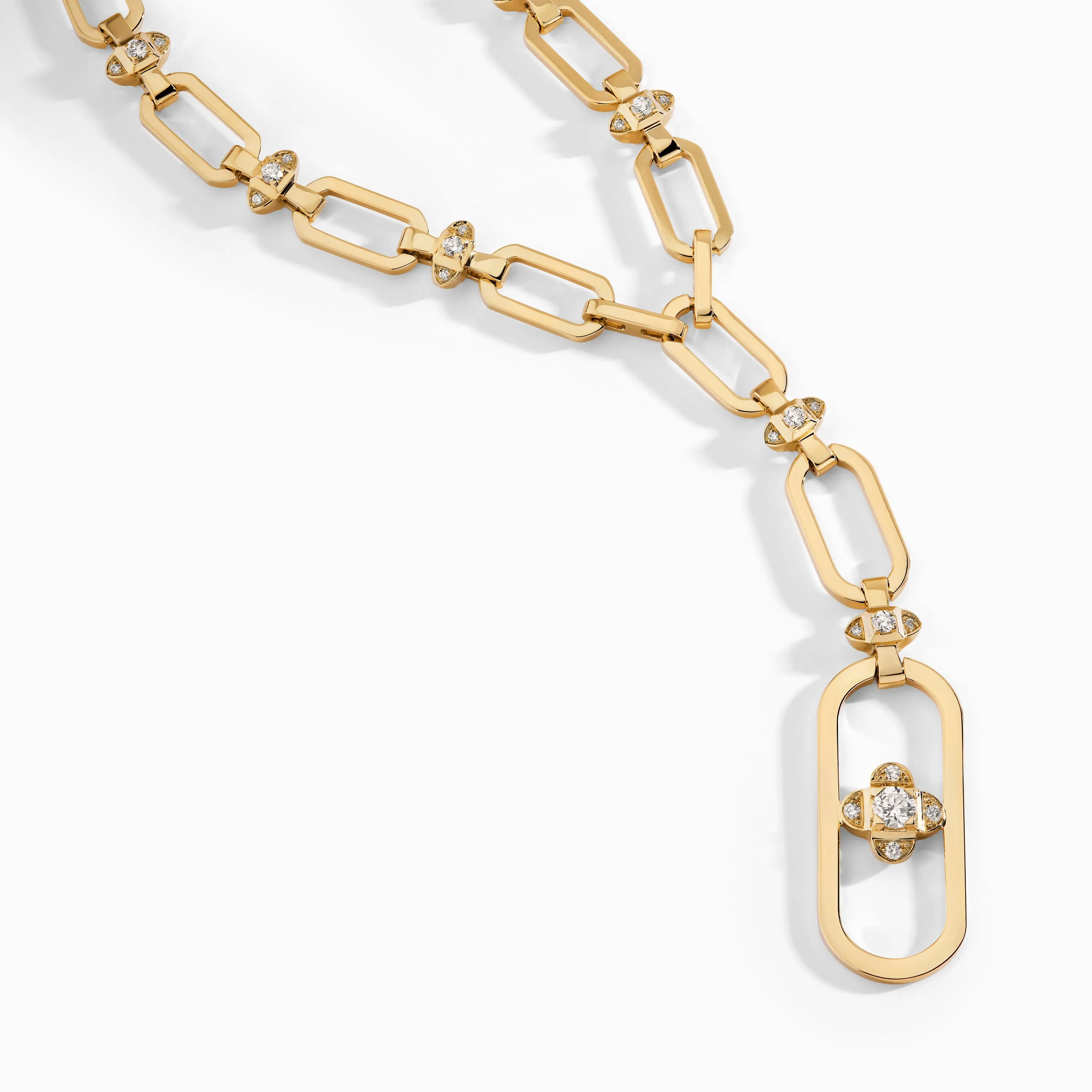 Tip-Top Link Gold Long Necklace