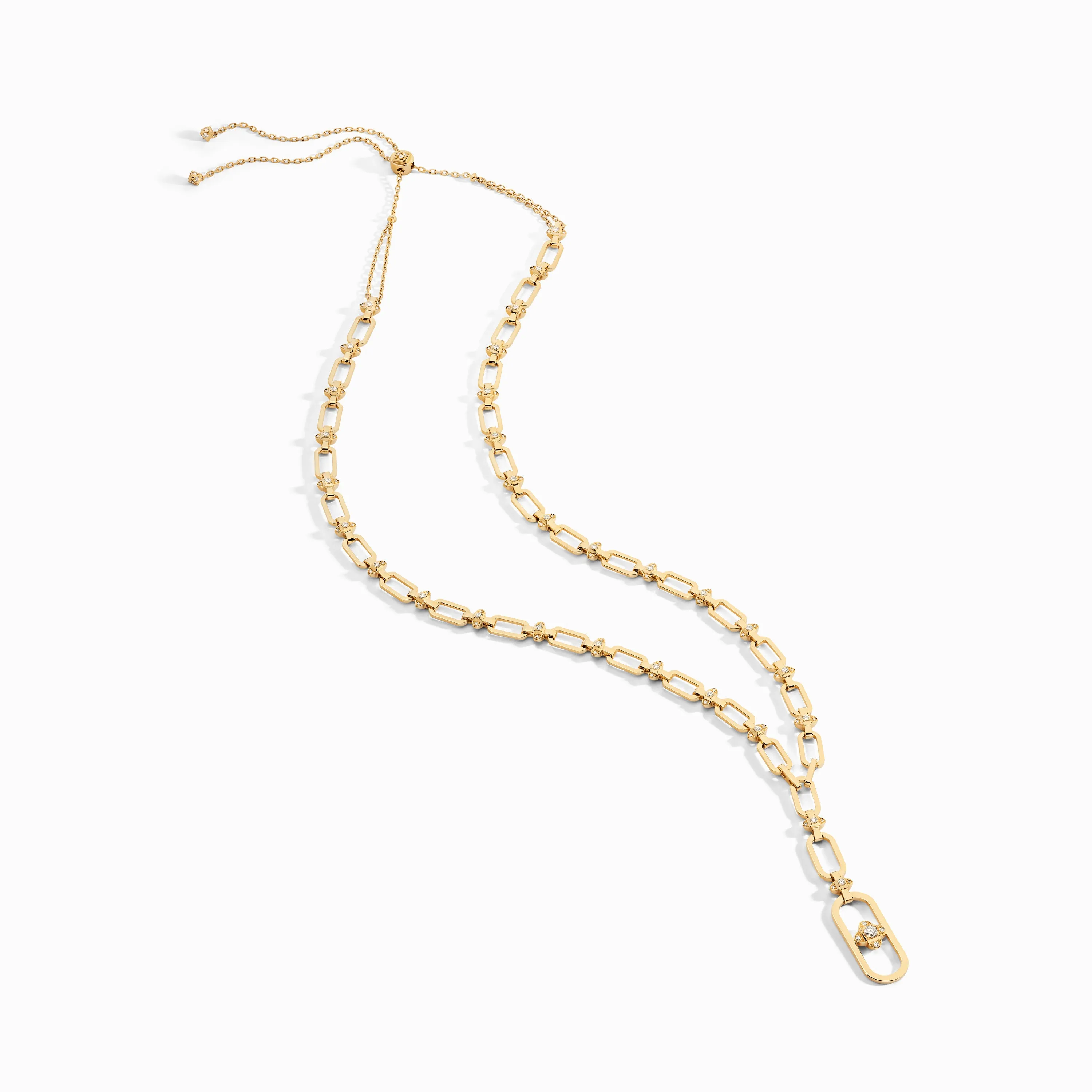Tip-Top Link Gold Long Necklace