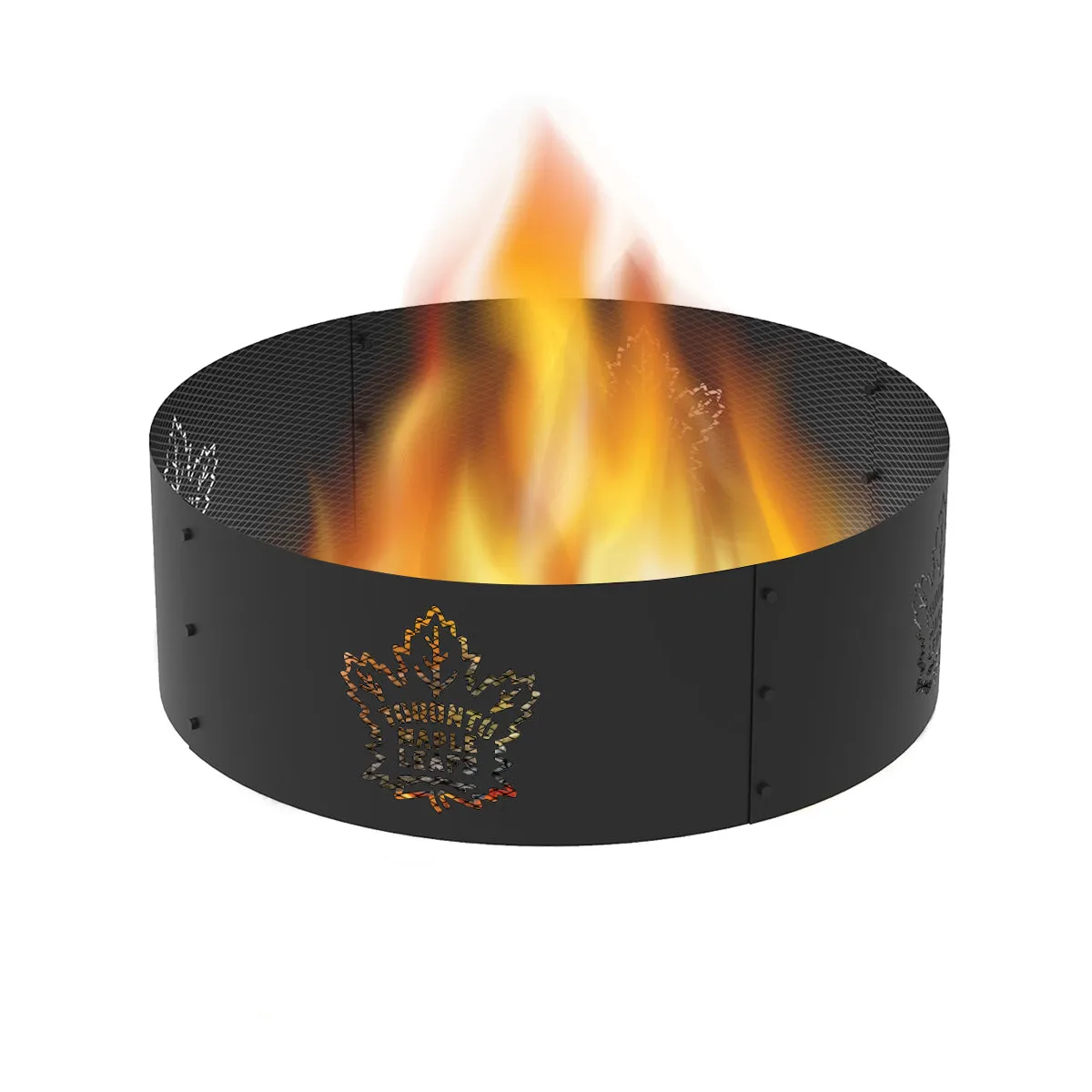 Toronto Maple Leafs 36 in. Round x 12 in. High Decorative Steel Fire Ring