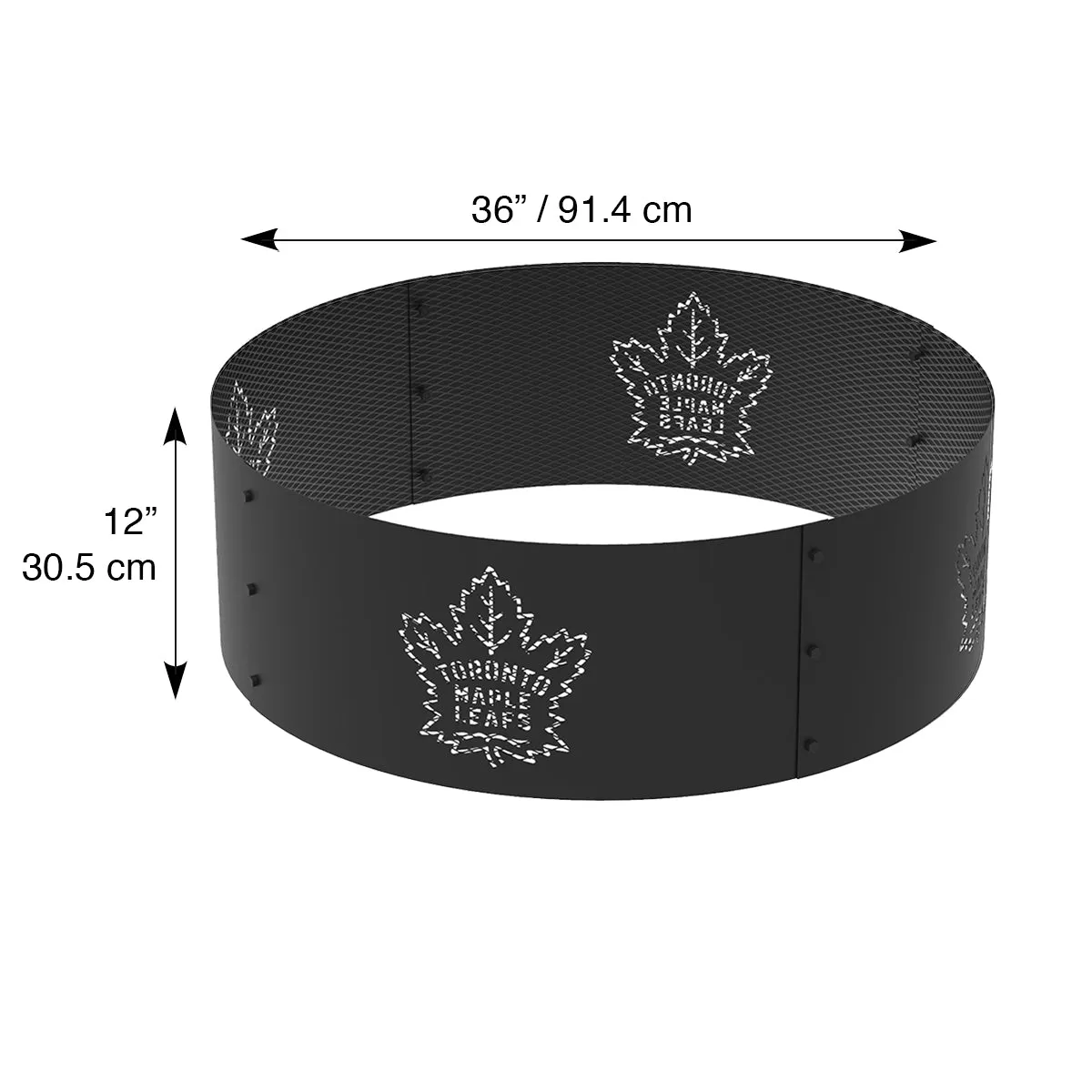 Toronto Maple Leafs 36 in. Round x 12 in. High Decorative Steel Fire Ring