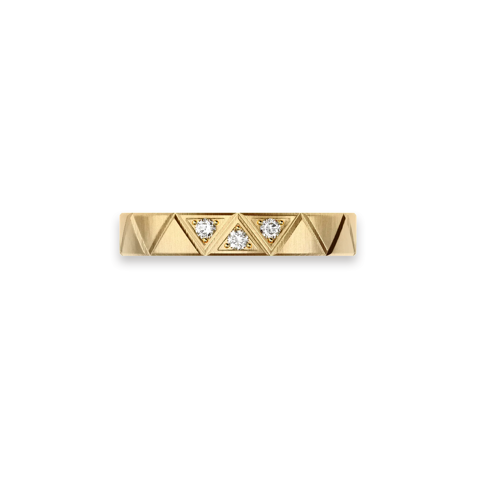 'Trinity' Triangle Diamond Band Ring