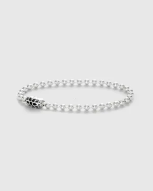 Triple Cutout Poplock Bracelet in Sterling Silver