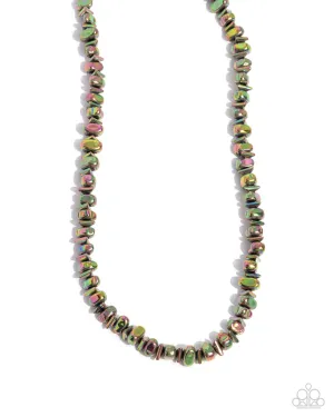 Urban Union - Multi - Oil Spill Bead Paparazzi Urban Necklace