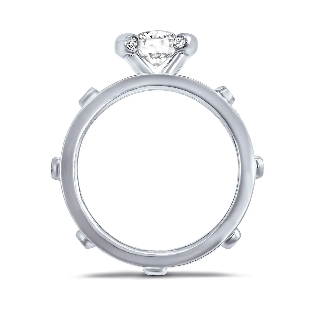 Valentine Diamond Wheel Of Fortune Engagement Ring