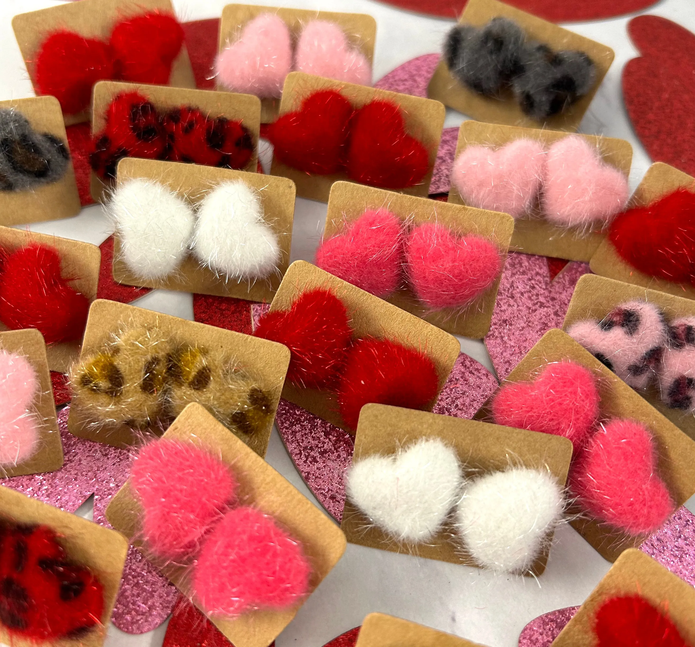 ❤️Valentine's Fuzzy Heart Stud Earrings
