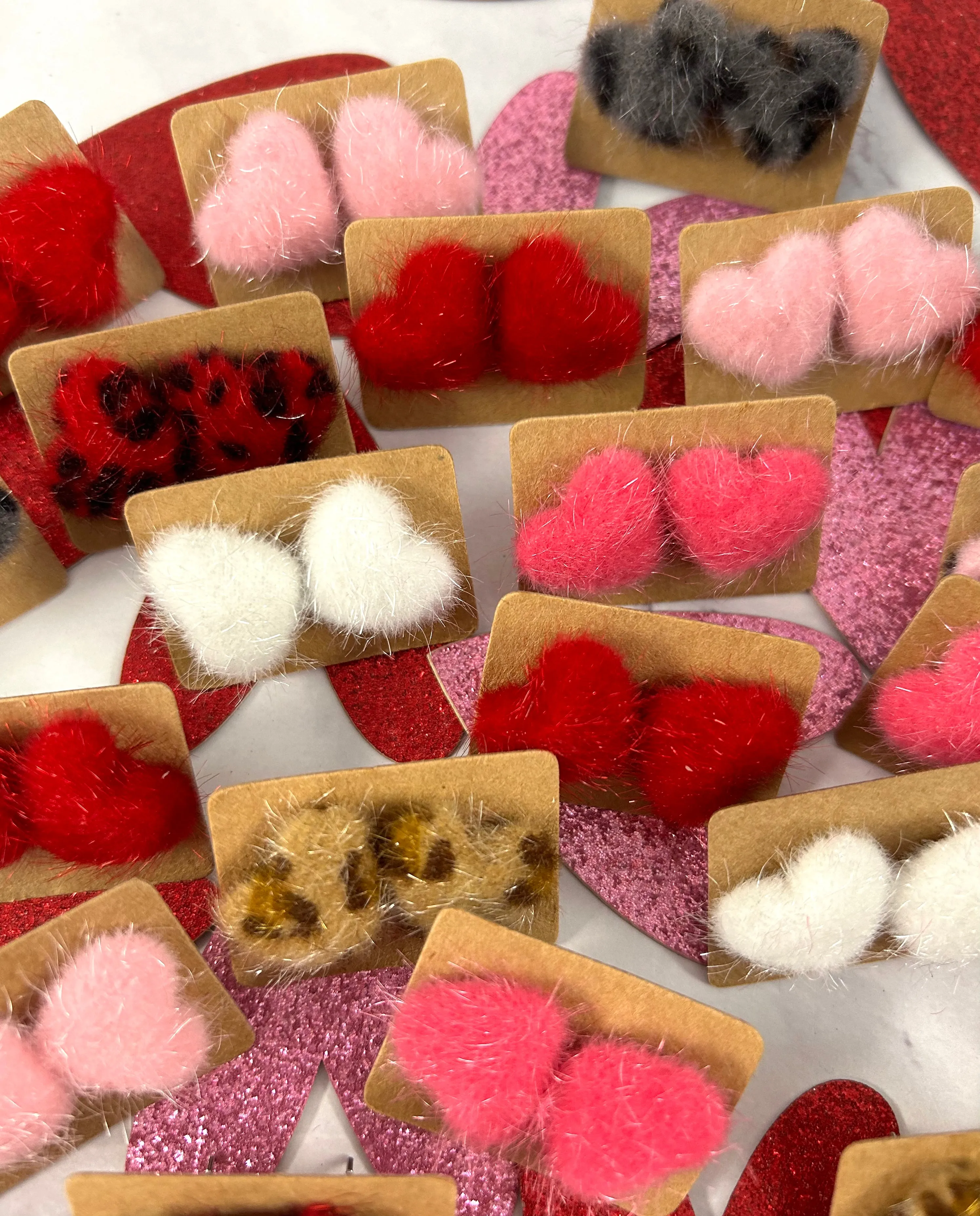 ❤️Valentine's Fuzzy Heart Stud Earrings