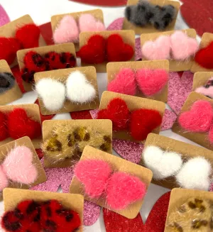 ❤️Valentine's Fuzzy Heart Stud Earrings