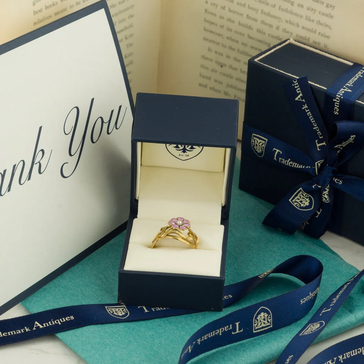 Victorian Rose Gold Cigar Band of 10k Gold