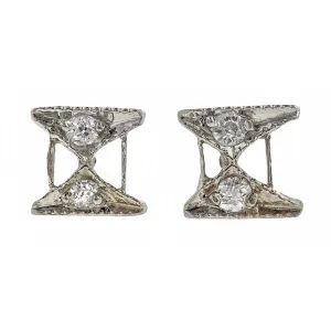 Vintage Diamond Stud Earrings