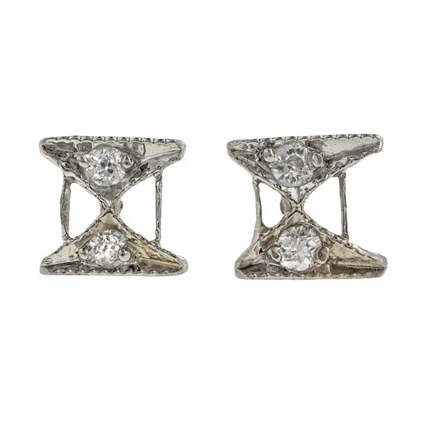 Vintage Diamond Stud Earrings