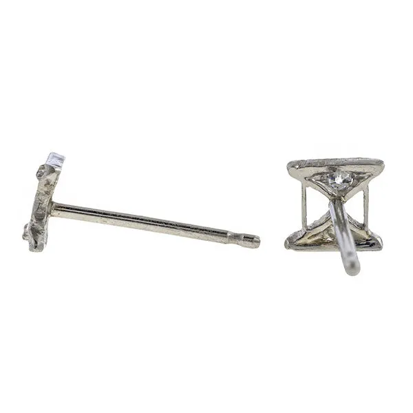 Vintage Diamond Stud Earrings