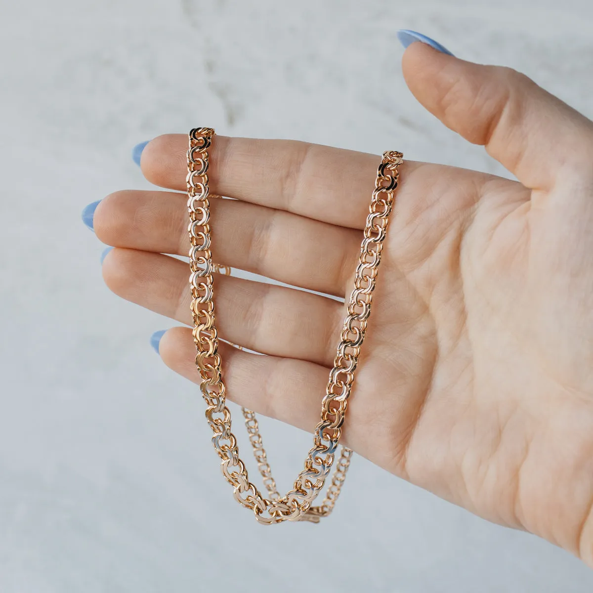 Vintage Swedish Graduated Bismarck Chain