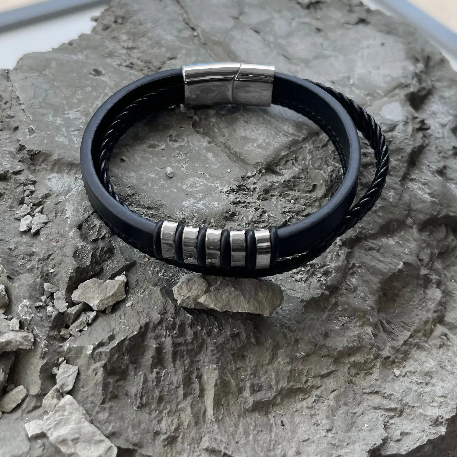 Voyager Multilayered Nappa Leather Bracelet