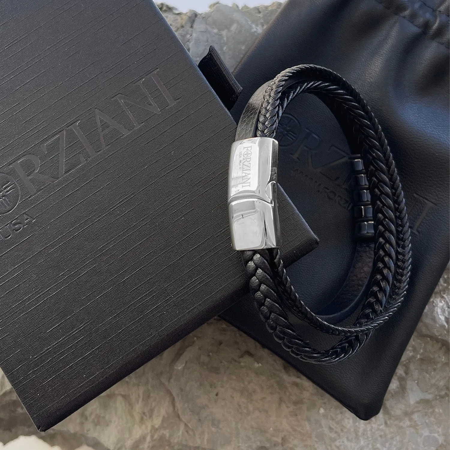 Voyager Multilayered Nappa Leather Bracelet