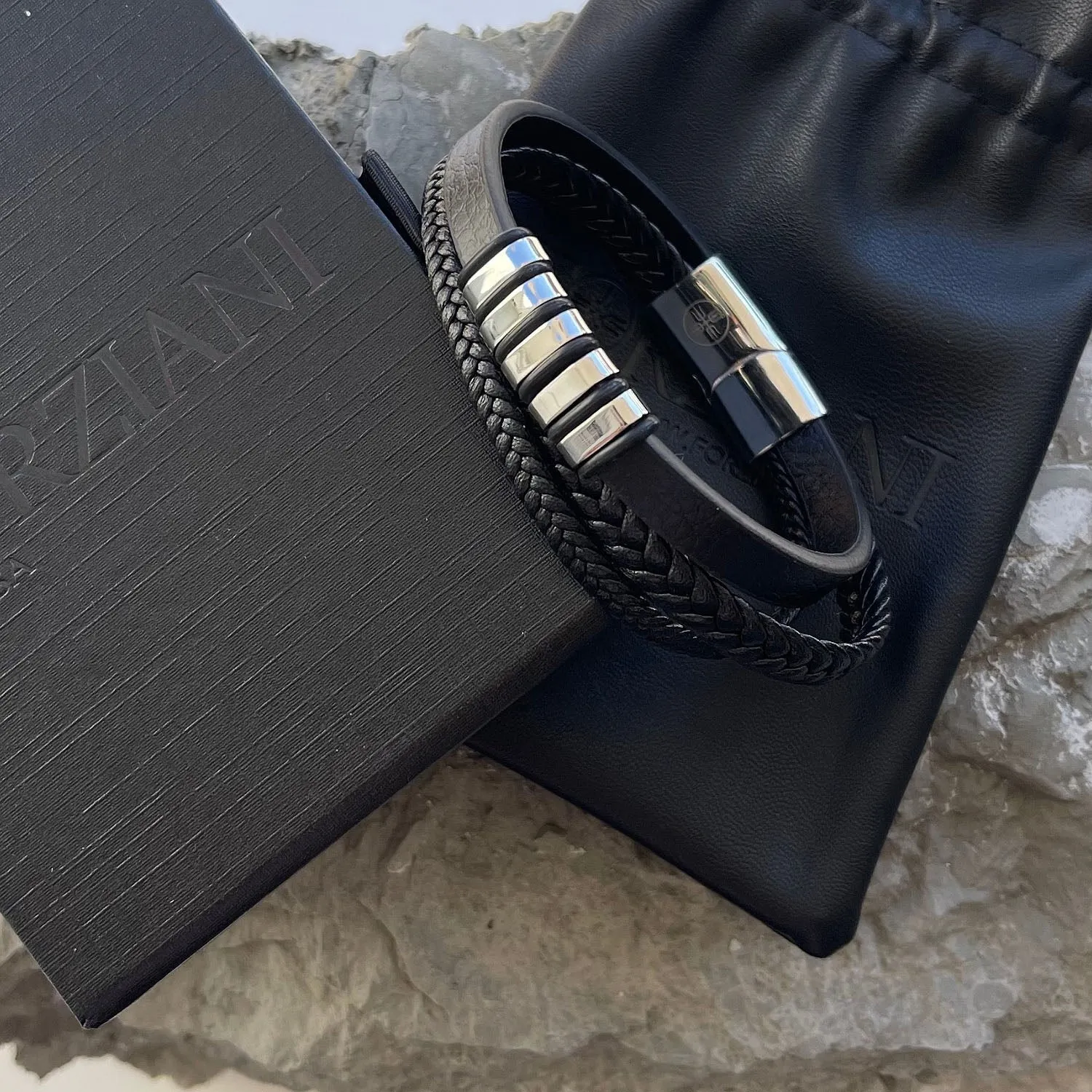 Voyager Multilayered Nappa Leather Bracelet