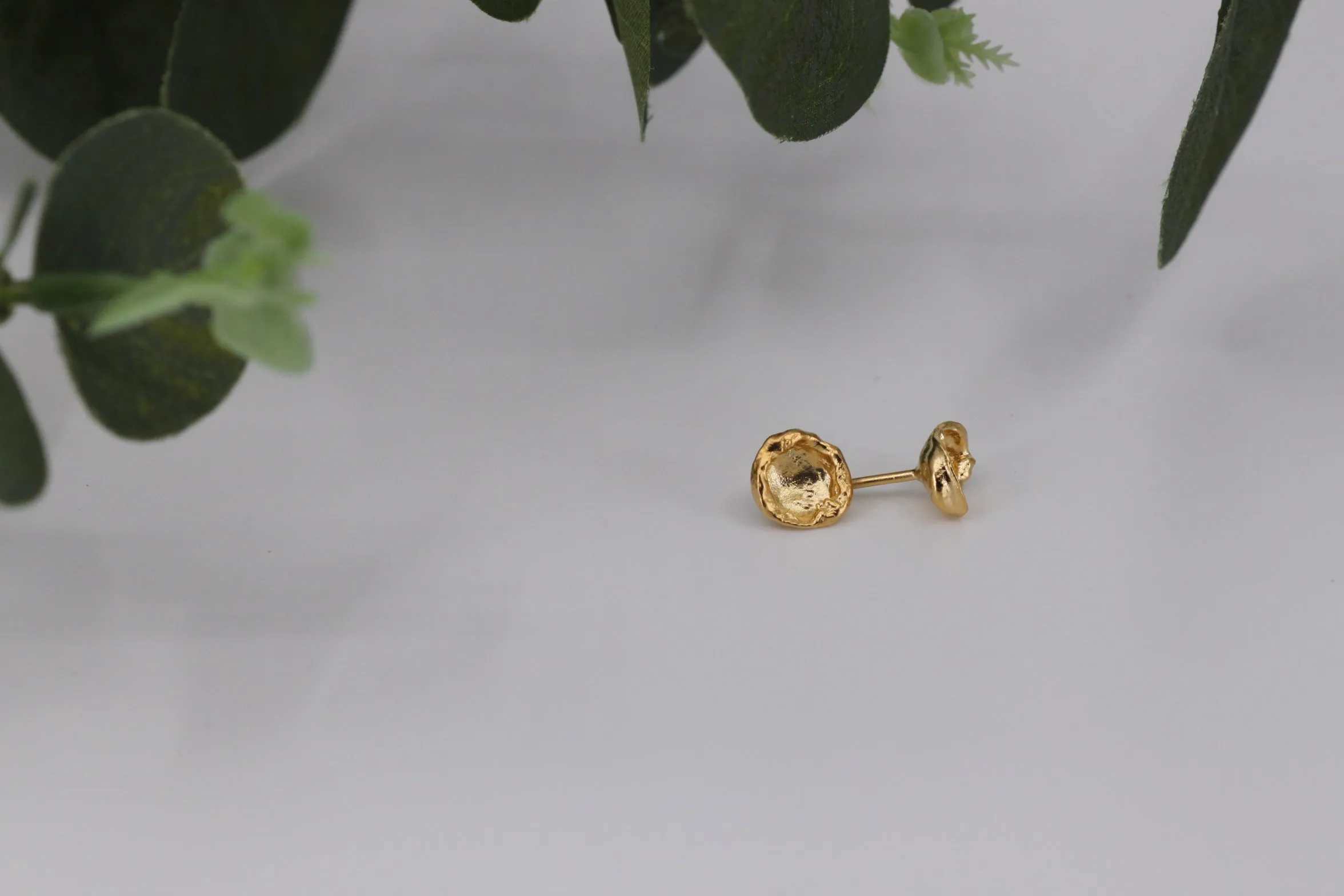 Water Cast Stud Earrings