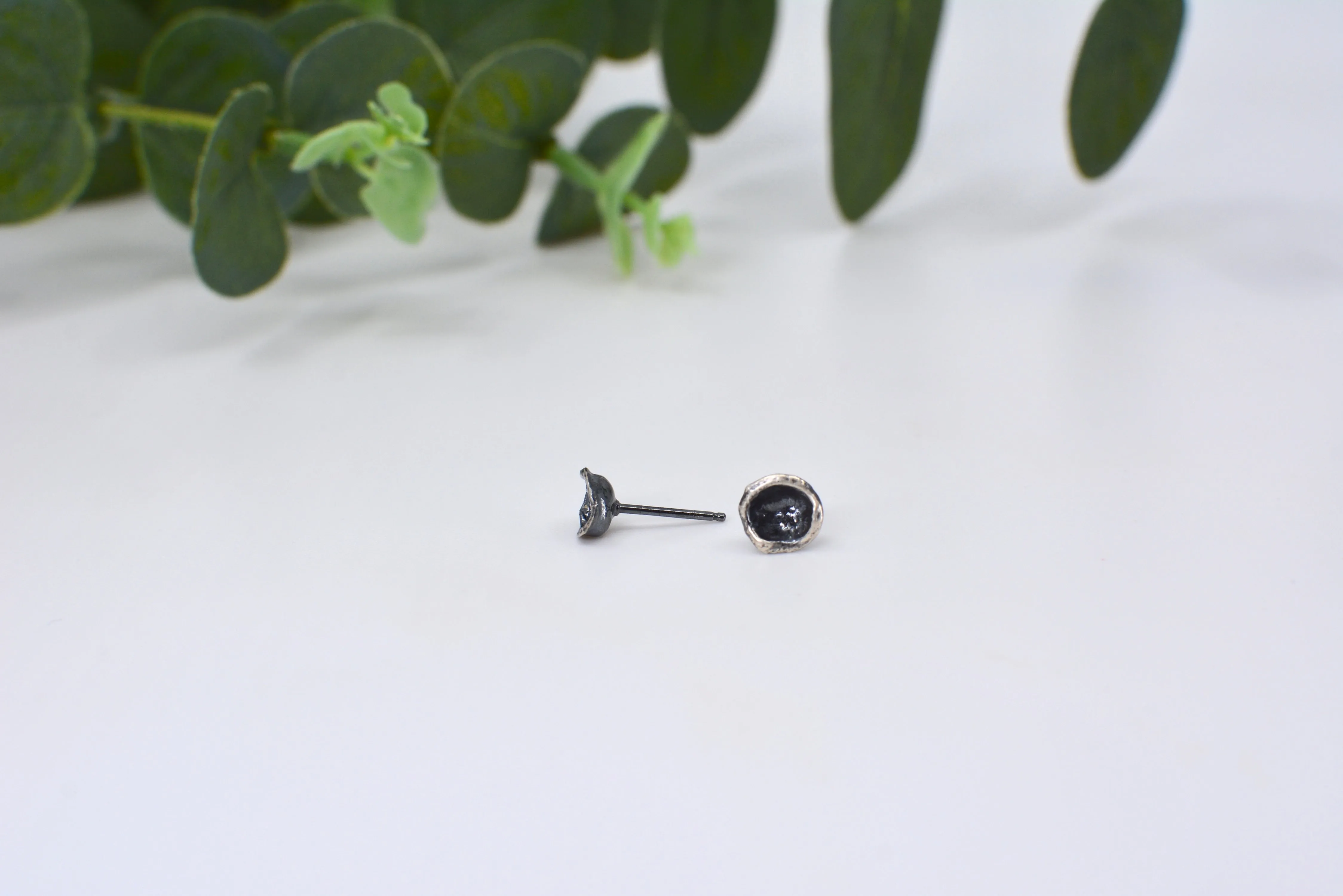 Water Cast Stud Earrings